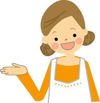 ママが赤ちゃんを抱っこするiイラスト「